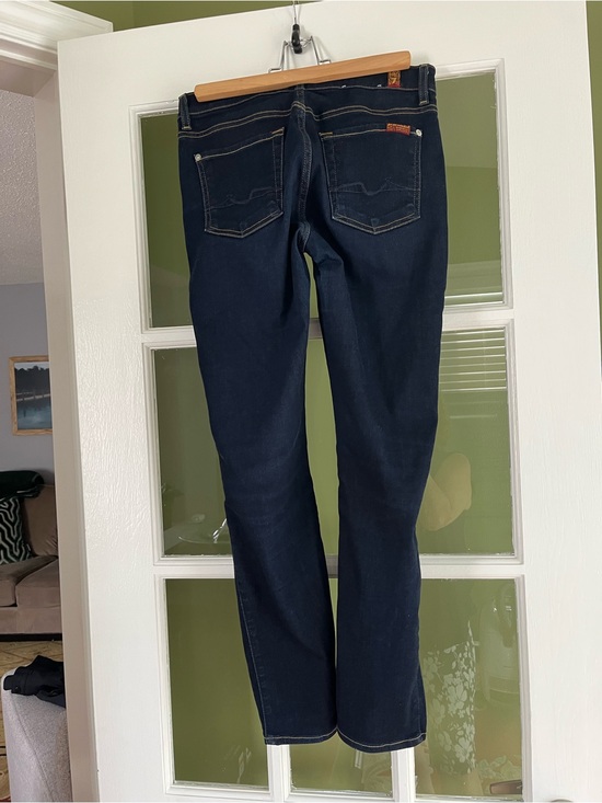 7 For All Mankind Denim - Dark Blue Women's Straight-Leg Jeans
7 for all mankind